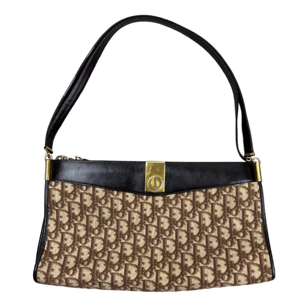 Dior vintage Trotter monogram shoulder bag